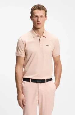 Poloshirt aus Baumwoll-Piqué mit Allover-Print