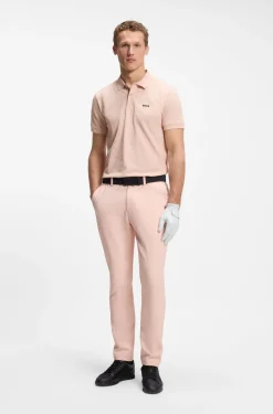 Poloshirt aus Baumwoll-Piqué mit Allover-Print