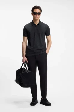 Poloshirt aus Baumwoll-Piqué mit Allover-Print