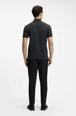 Poloshirt aus Baumwoll-Piqué mit Allover-Print
