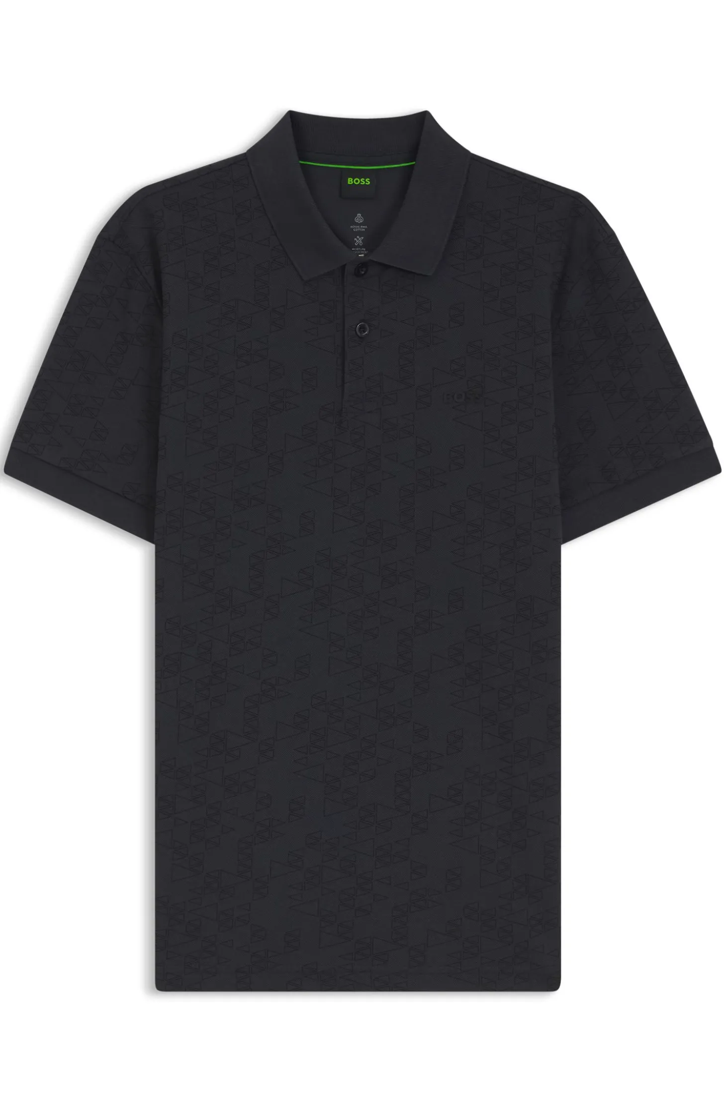 Poloshirt aus Baumwoll-Piqué mit Allover-Print