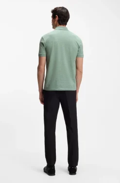 Poloshirt aus Baumwoll-Piqué mit Print-Muster