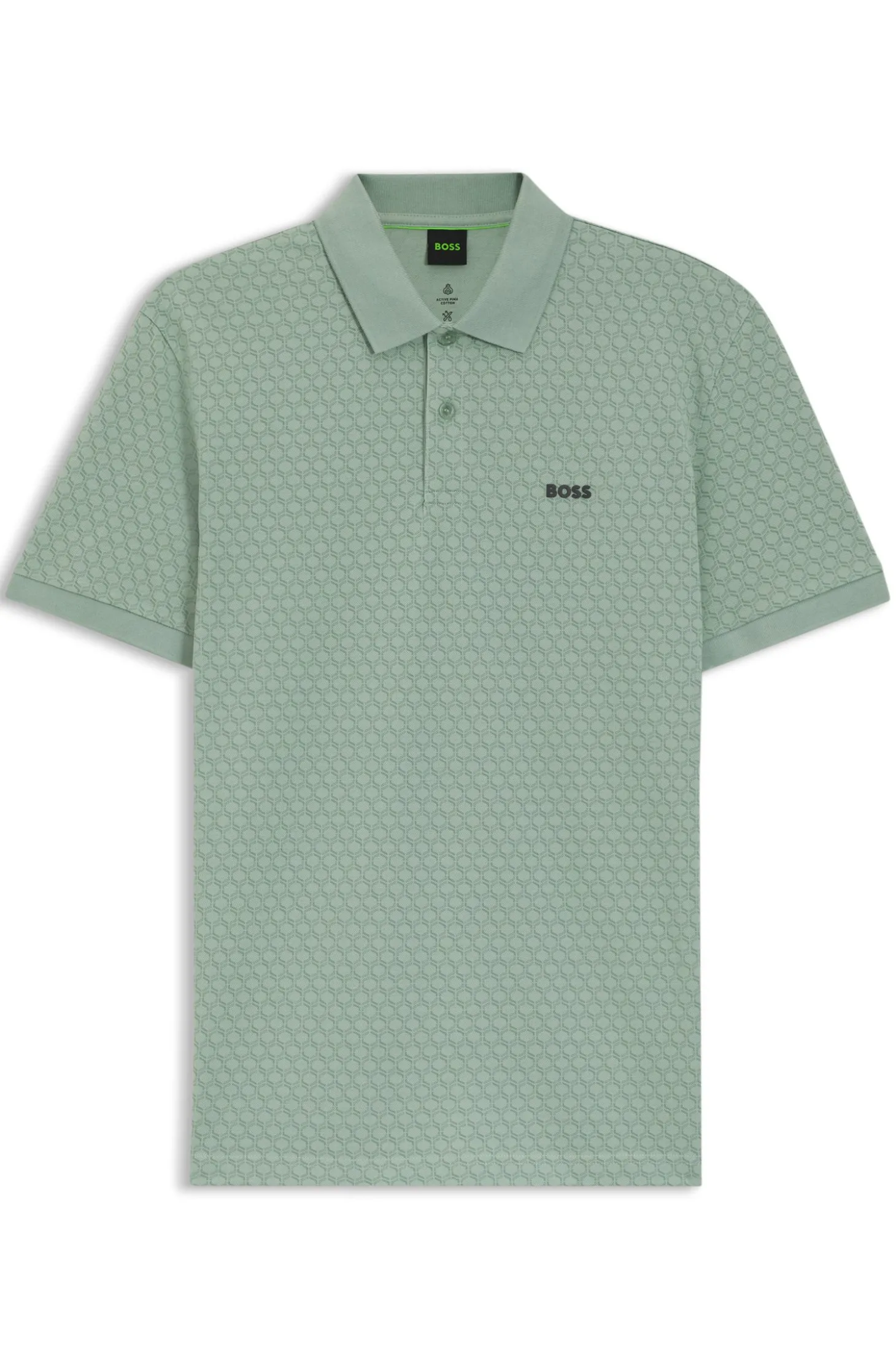 Poloshirt aus Baumwoll-Piqué mit Print-Muster