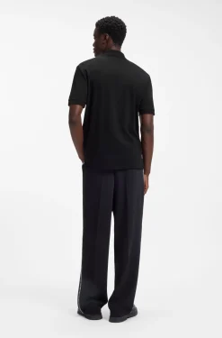 Poloshirt aus Baumwoll-Piqué mit Reißverschluss am Ausschnitt