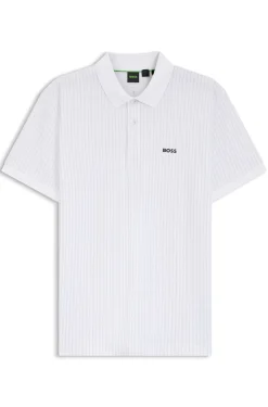 Poloshirt aus Baumwoll-Piqué mit Allover-Print
