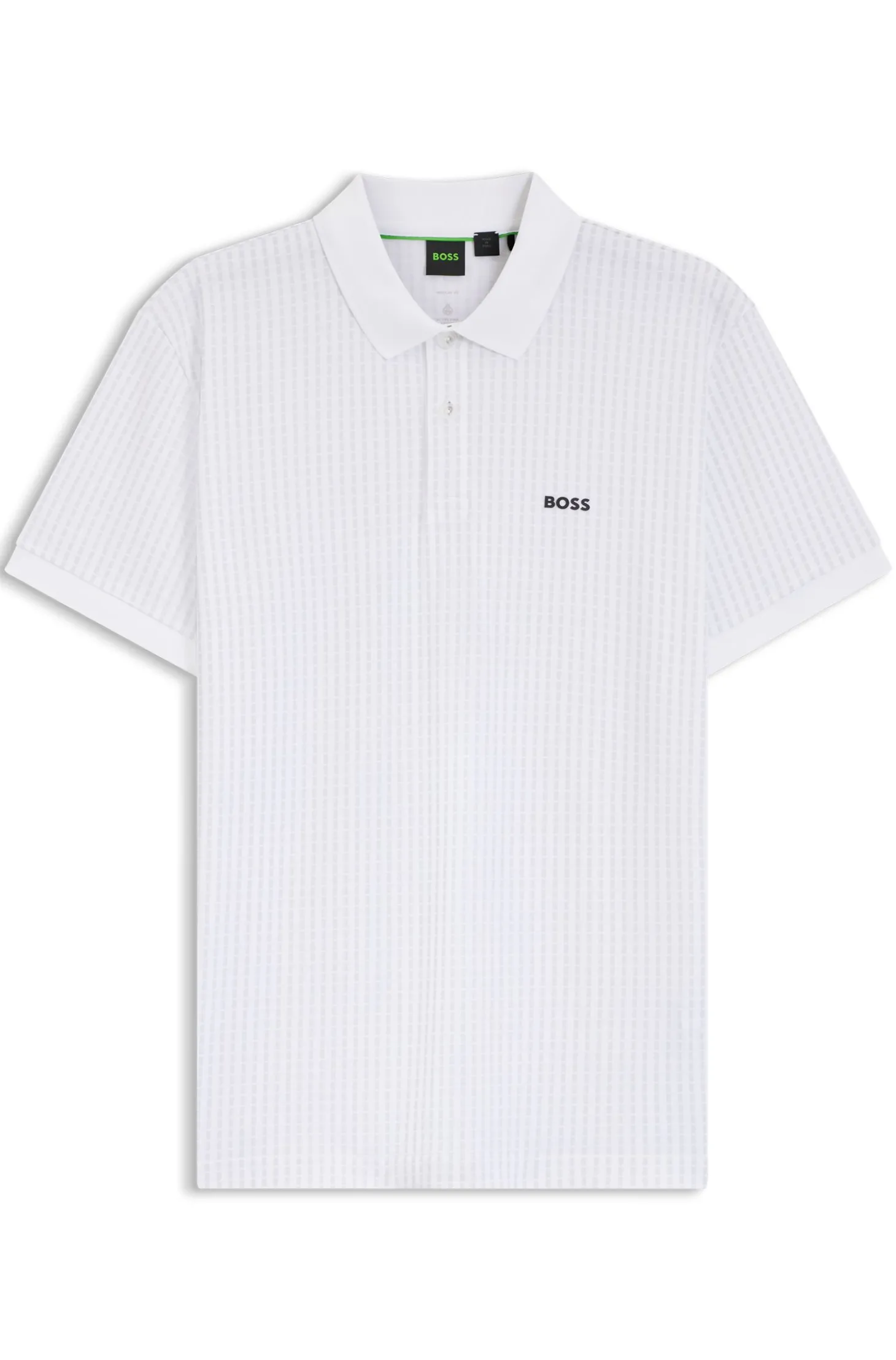 Poloshirt aus Baumwoll-Piqué mit Allover-Print