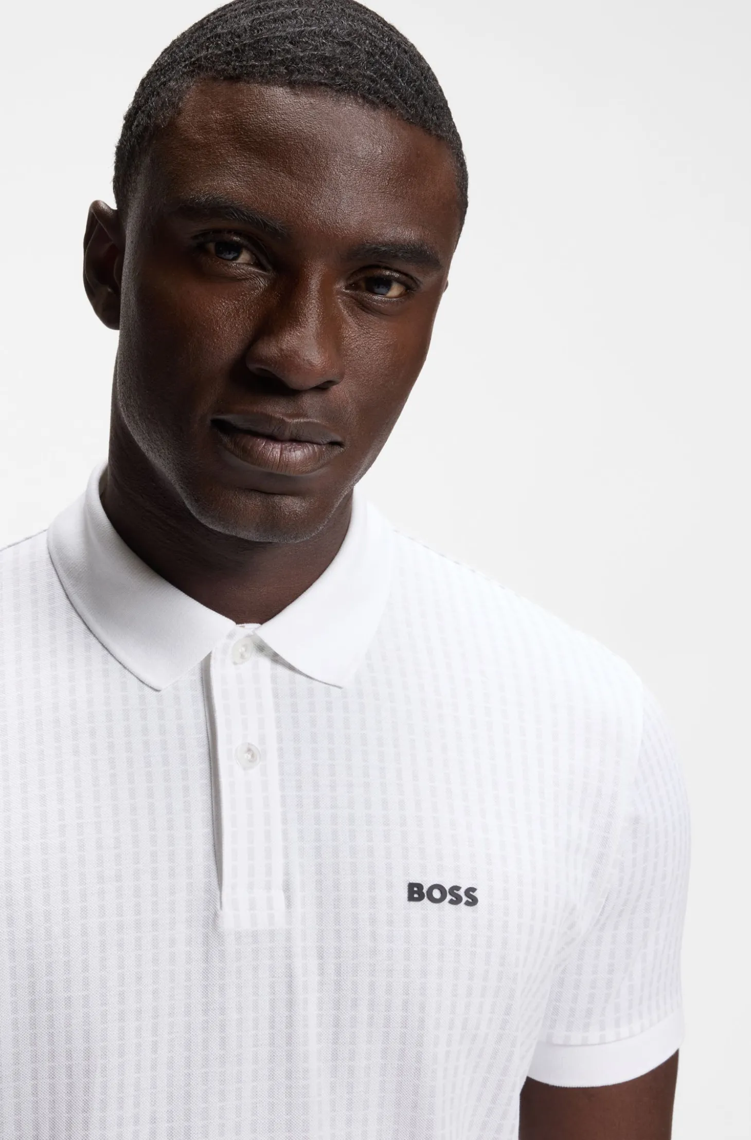Poloshirt aus Baumwoll-Piqué mit Allover-Print