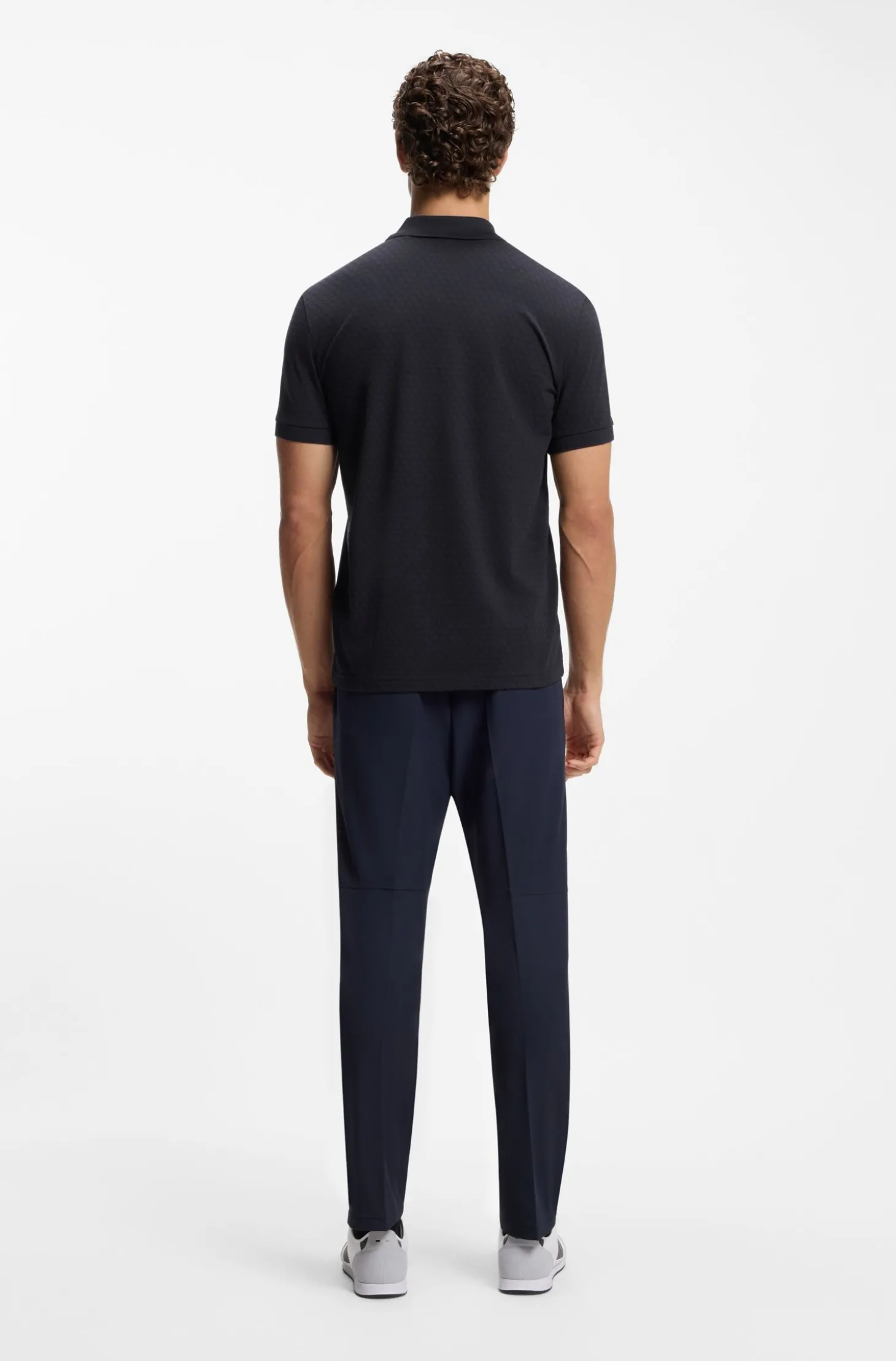 Poloshirt aus Baumwoll-Piqué mit Print-Muster