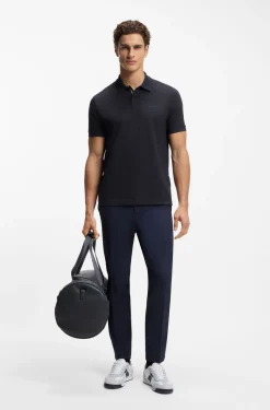 Poloshirt aus Baumwoll-Piqué mit Print-Muster