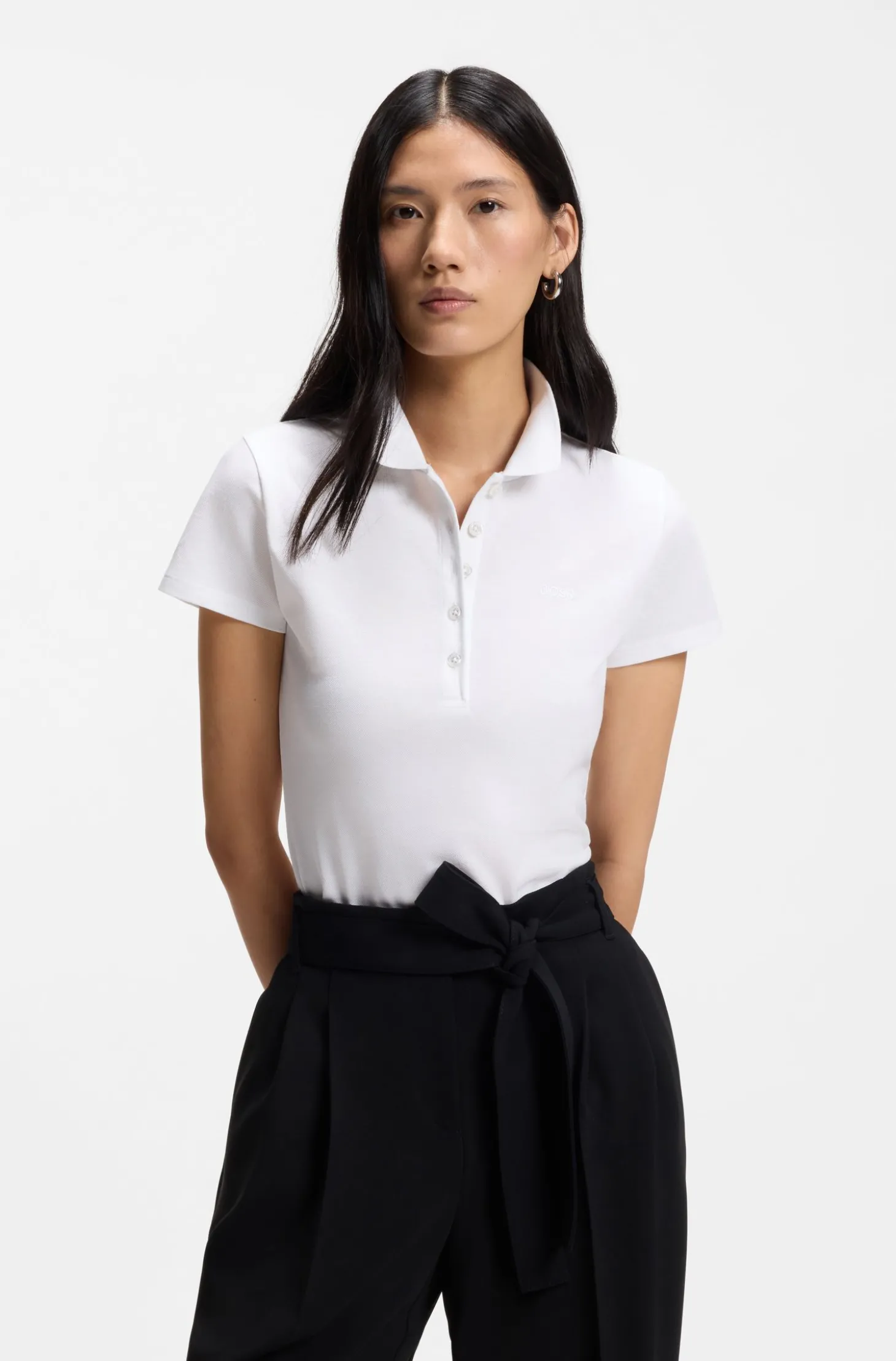 Poloshirt aus Baumwoll-Piqué mit Logo-Detail