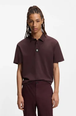 Poloshirt aus Interlock-Baumwolle mit Stack-Logo