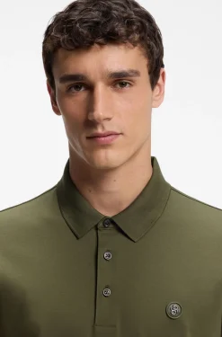Poloshirt aus merzerisierter Baumwolle mit Double-B-Monogramm