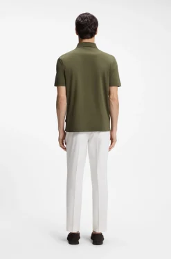 Poloshirt aus merzerisierter Baumwolle mit Double-B-Monogramm