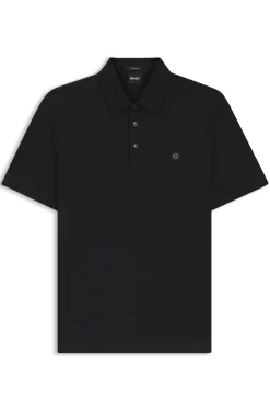 Poloshirt aus merzerisierter Baumwolle mit Double-B-Monogramm