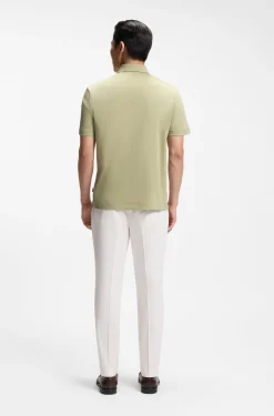 Poloshirt aus merzerisierter Baumwolle mit Double-B-Monogramm