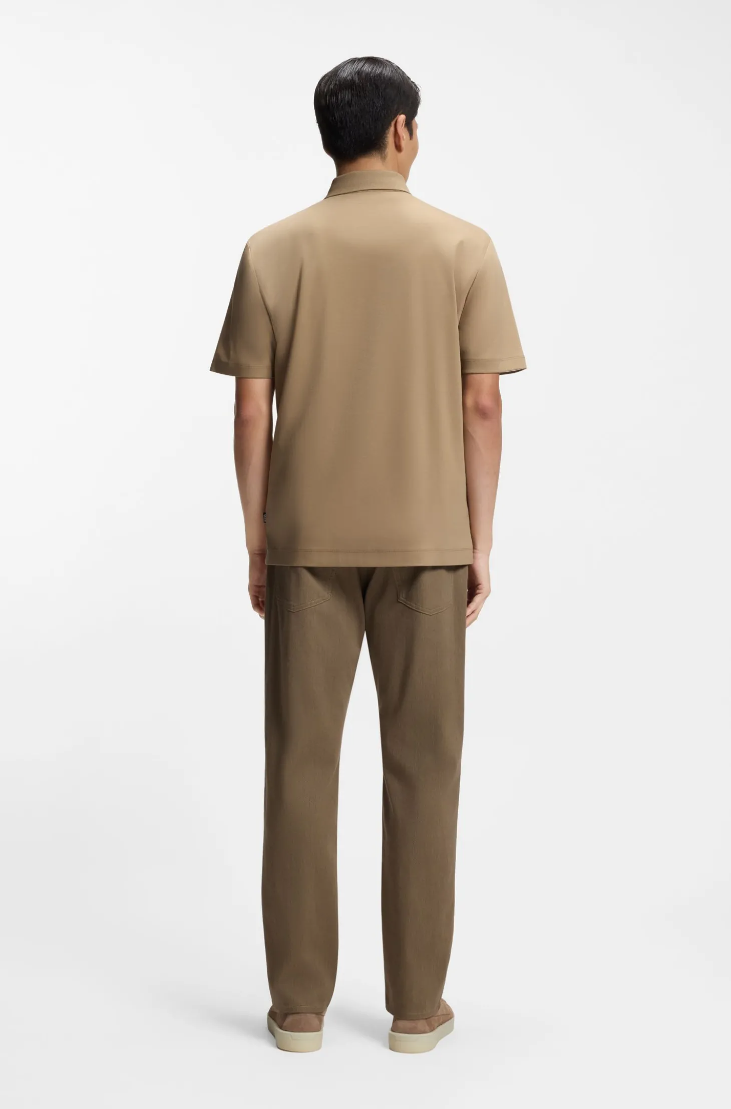 Poloshirt aus merzerisierter Baumwolle mit Double-B-Monogramm