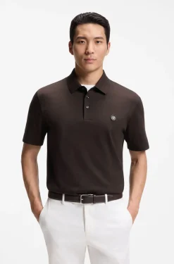 Poloshirt aus merzerisierter Baumwolle mit Double-B-Monogramm