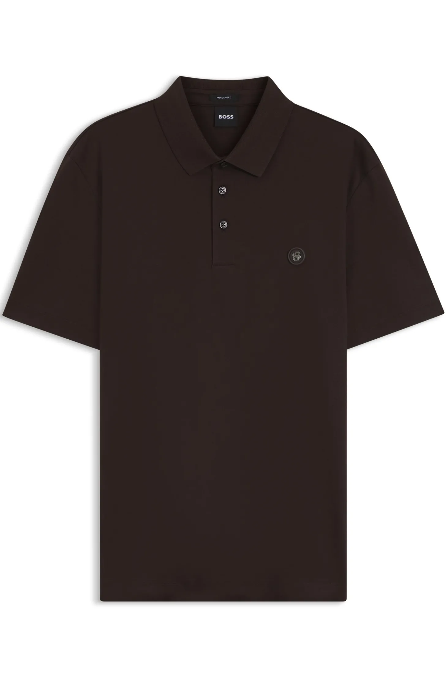 Poloshirt aus merzerisierter Baumwolle mit Double-B-Monogramm
