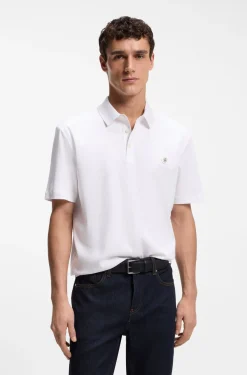 Poloshirt aus merzerisierter Baumwolle mit Double-B-Monogramm