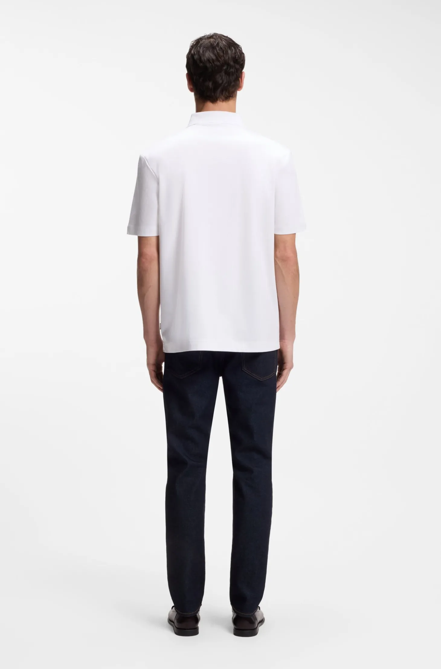 Poloshirt aus merzerisierter Baumwolle mit Double-B-Monogramm