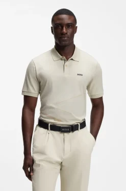 Poloshirt aus Pima-Baumwolle mit platziertem Print