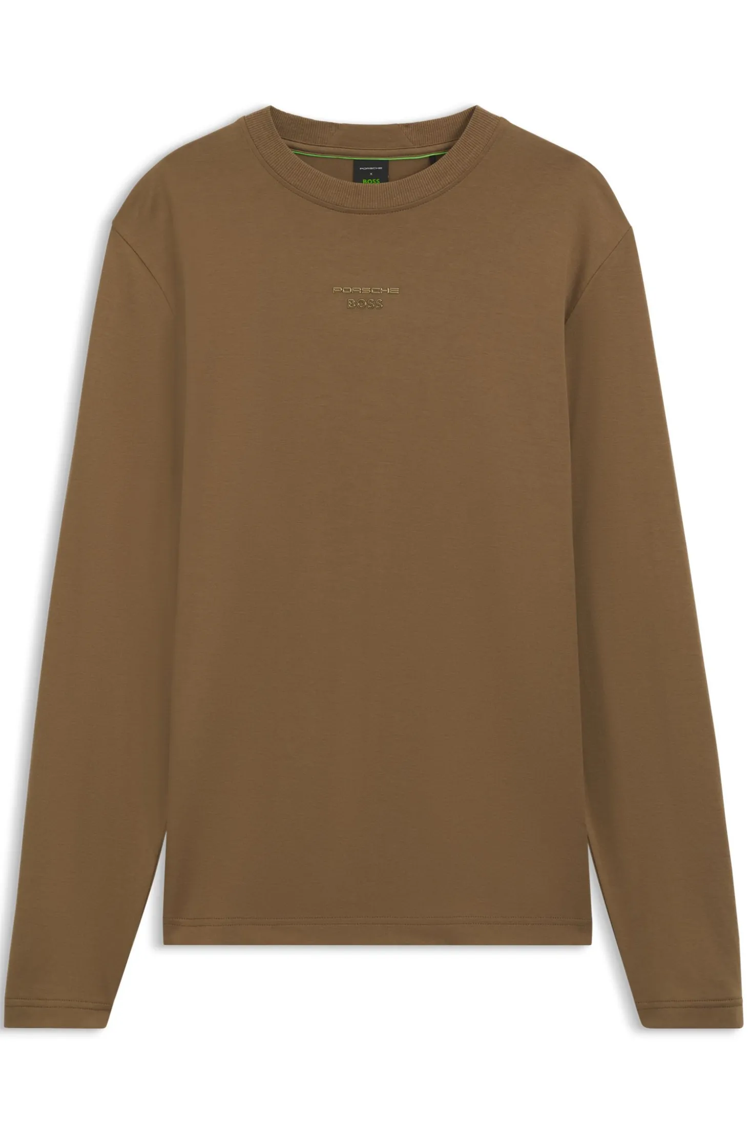 Porsche x BOSS Langarmshirt mit glänzendem Logo