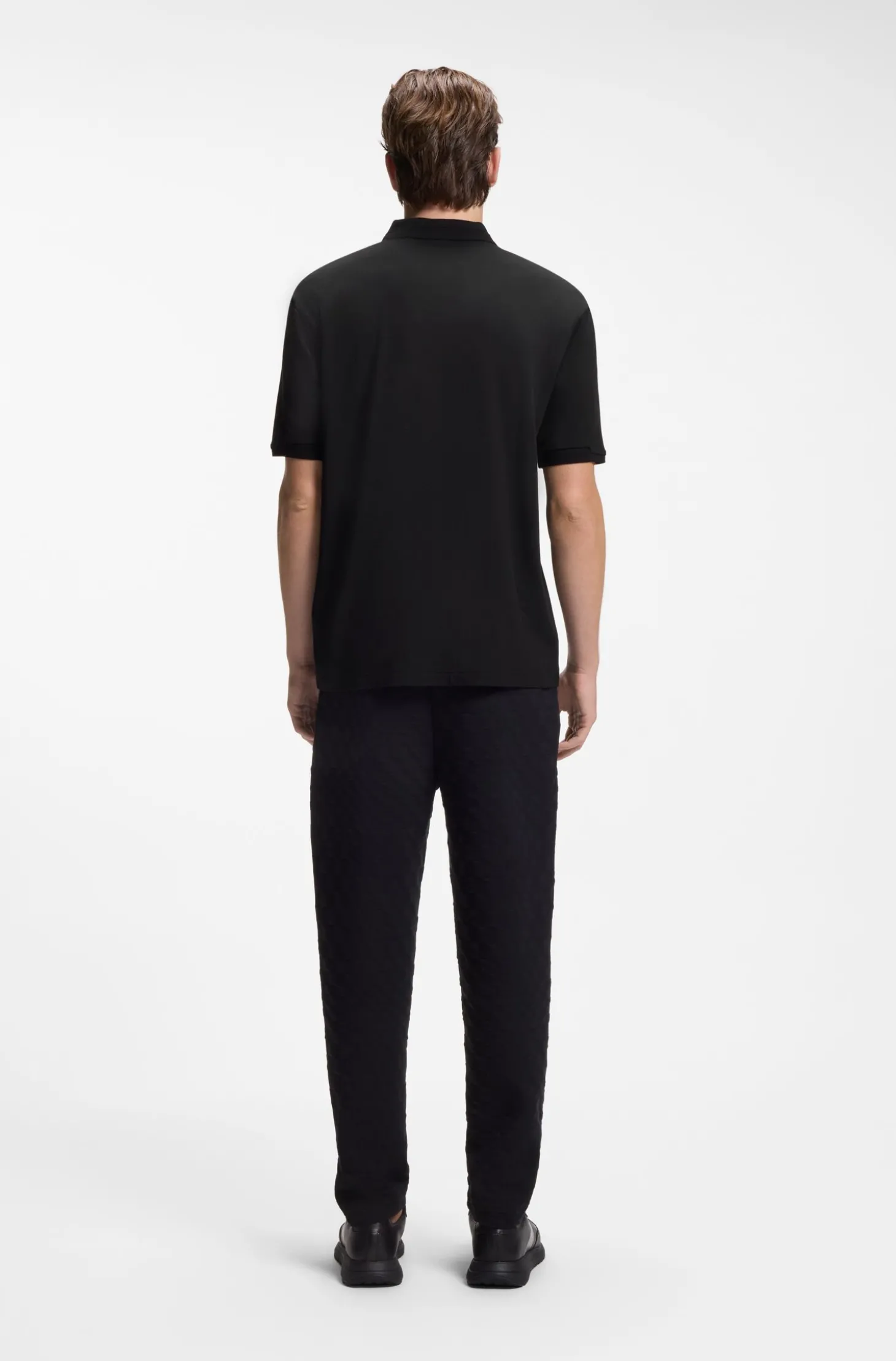 Porsche x BOSS Poloshirt mit glänzendem Logo