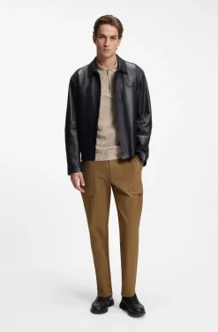 Porsche x BOSS Poloshirt mit Pasha-Muster