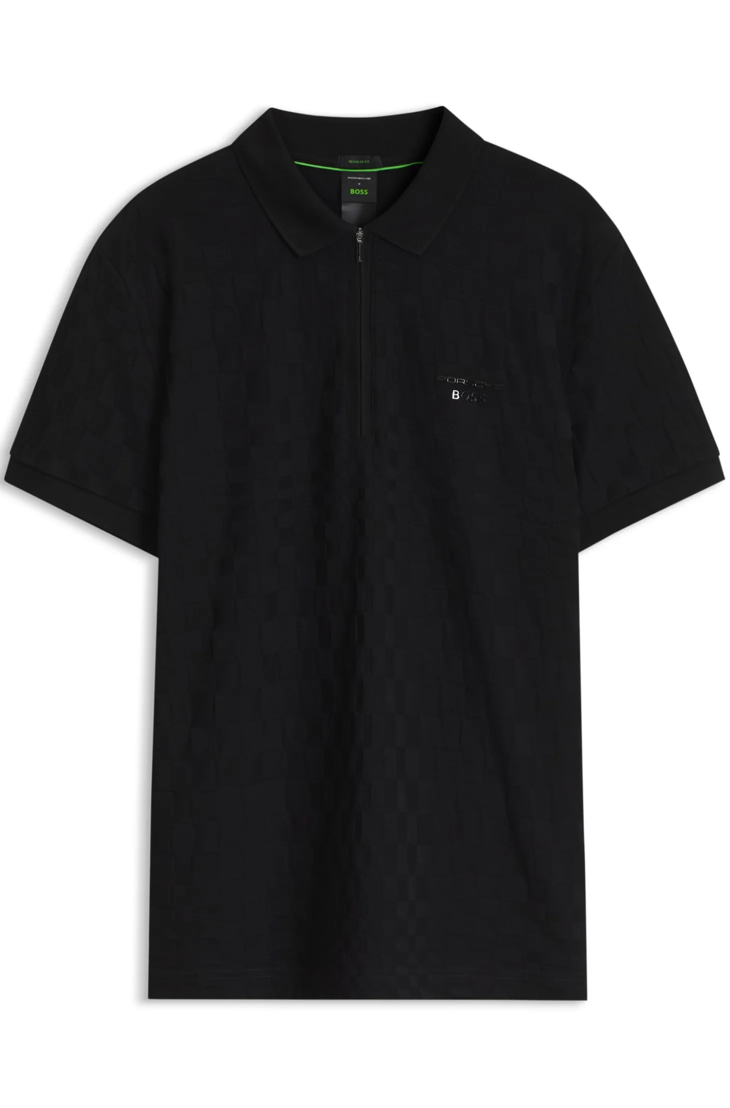 Porsche x BOSS Poloshirt mit Pasha-Muster
