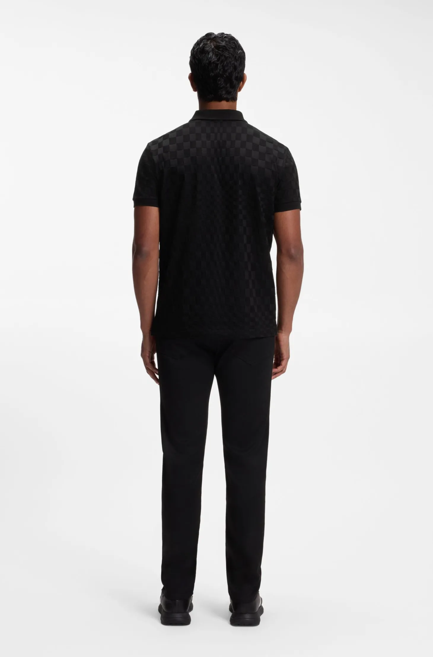 Porsche x BOSS Poloshirt mit Pasha-Muster