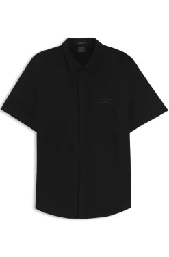 Porsche x BOSS Regular-Fit Hemd aus Baumwoll-Jacquard