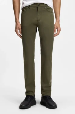 Porsche x BOSS Tapered-Fit Hose aus Stretch-Denim