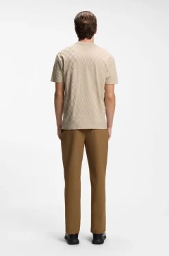 Porsche x BOSS T-Shirt aus Baumwolle mit Pasha-Muster