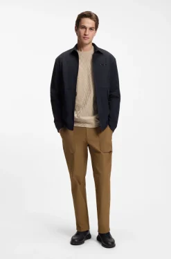 Porsche x BOSS T-Shirt aus Baumwolle mit Pasha-Muster