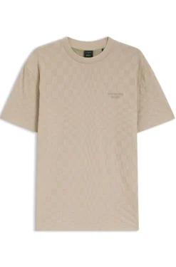 Porsche x BOSS T-Shirt aus Baumwolle mit Pasha-Muster