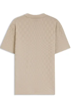 Porsche x BOSS T-Shirt aus Baumwolle mit Pasha-Muster