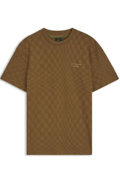 Porsche x BOSS T-Shirt aus Baumwolle mit Pasha-Muster