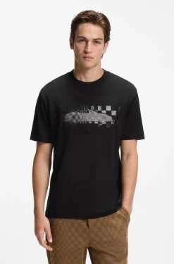 Porsche x BOSS T-Shirt mit glänzendem Artwork