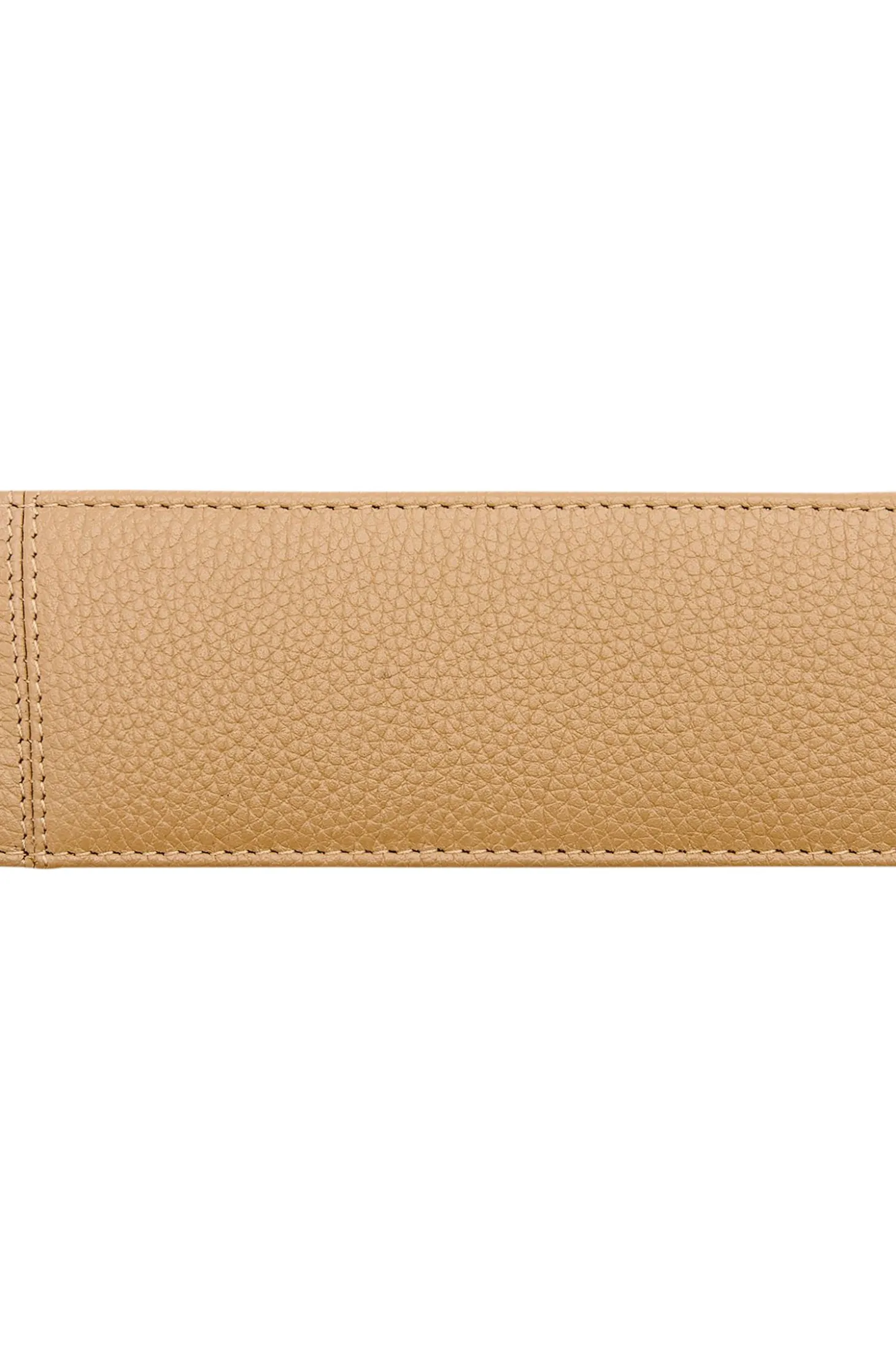 Pouch aus genarbtem Leder für zwei Stifte mit Metall-Logo