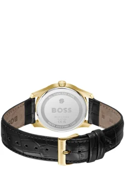 Principle Prestige Uhr mit schwarzem strukturiertem Zifferblatt