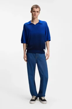 Pullover aus Baumwolle mit Dip-Dye-Effekt