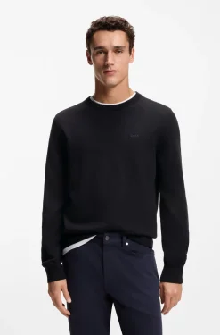 Pullover aus Baumwolle mit Logo-Stickerei