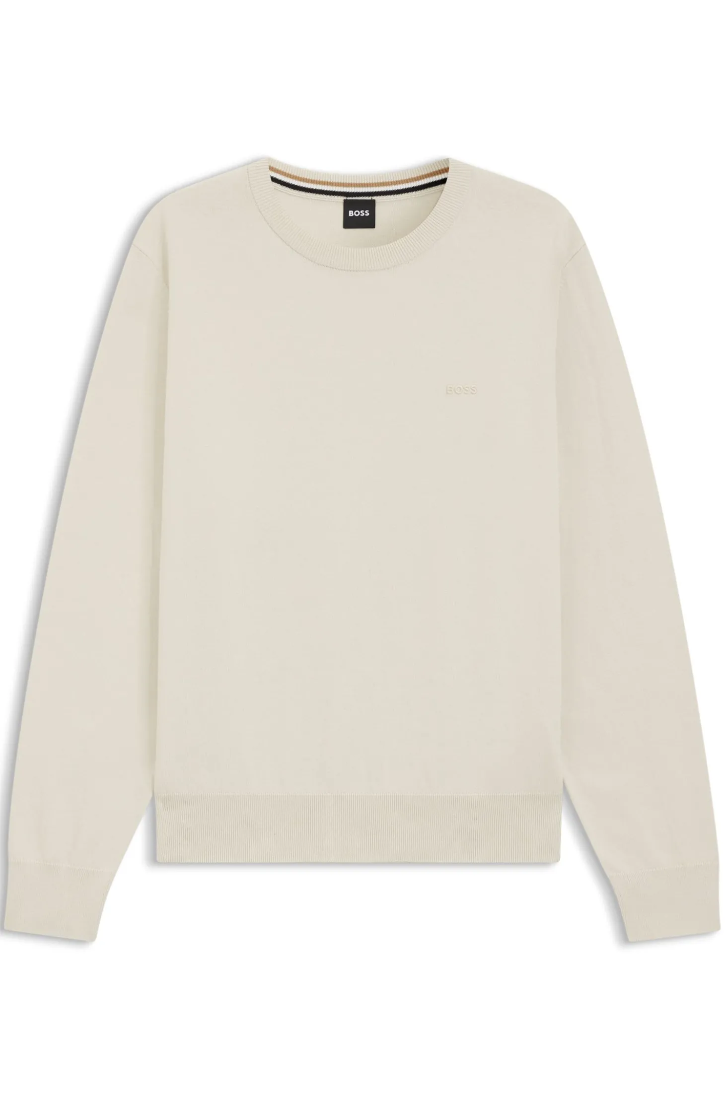 Pullover aus Baumwolle mit Logo-Stickerei