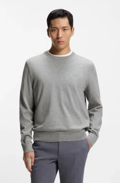 Pullover aus Baumwolle mit Logo-Stickerei