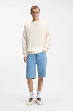 Pullover aus Baumwolle mit perforiertem Strick