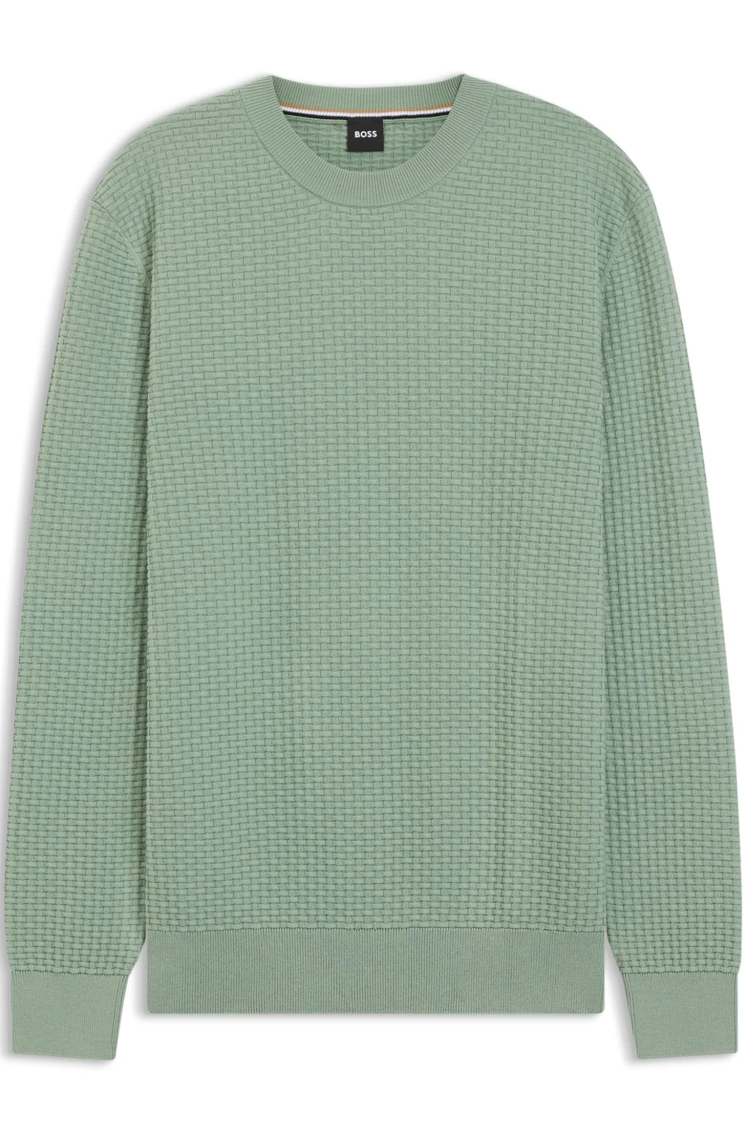 Pullover aus Baumwolle mit Strickstruktur