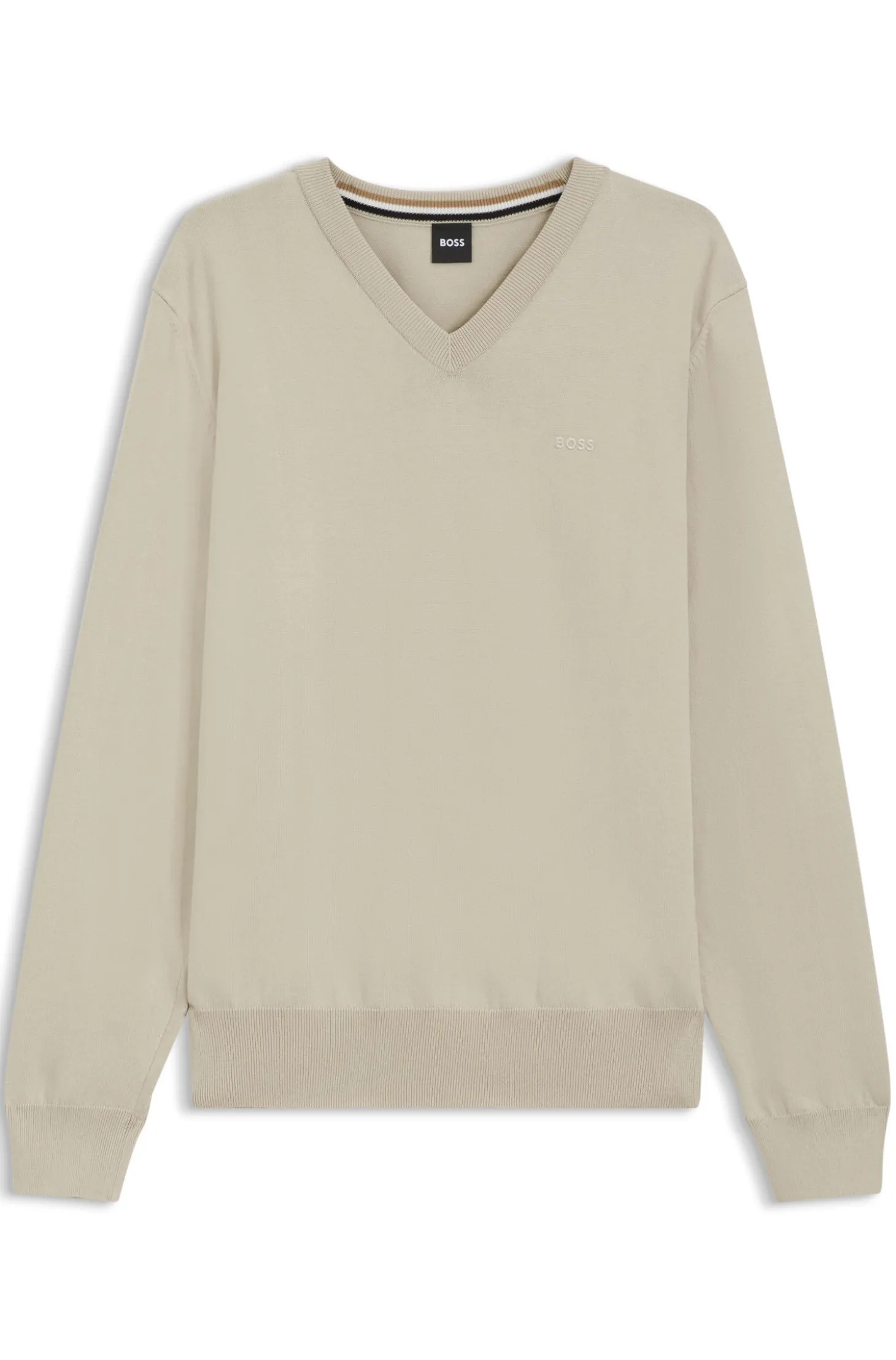 Pullover aus Baumwolle mit V-Ausschnitt