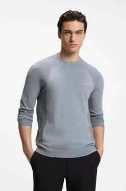 Pullover aus Baumwoll-Mix mit Bodymapping-Struktur