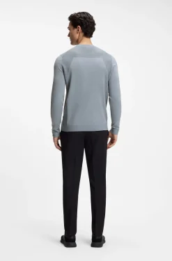 Pullover aus Baumwoll-Mix mit Bodymapping-Struktur