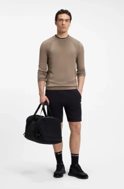 Pullover aus Baumwoll-Mix mit Bodymapping-Struktur